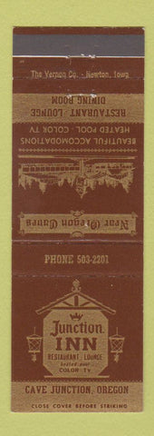 Matchbook Cover - Junction Inn Restaurant Cave Junction OR