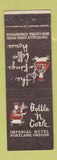 Matchbook Cover - Bottle n Cork Imperial Hotel Portland OR