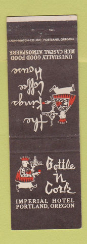 Matchbook Cover - Bottle n Cork Imperial Hotel Portland OR