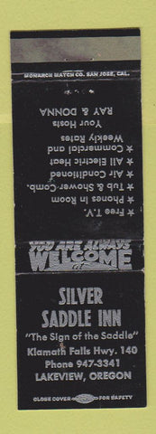 Matchbook Cover - Silver Saddle Inn Lakeview OR WEAR