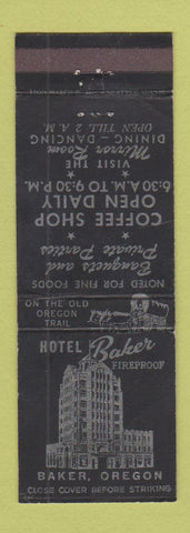 Matchbook Cover - Baker Hotel Baker OR