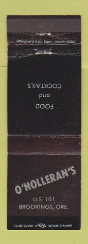 Matchbook Cover - O'Holleran's Restaurant Brookings OR WORN