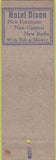Matchbook Cover - New Hotel Dixon Kansas City MO