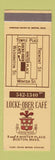 Matchbook Cover - Locke Ober Cafe Boston MA