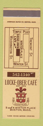 Matchbook Cover - Locke Ober Cafe Boston MA