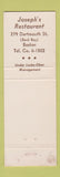 Matchbook Cover - Locke Ober Cafe Boston MA