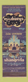 Matchbook Cover - Shangri La Boston MA WEAR
