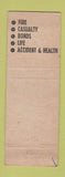 Matchbook Cover - Joseph Sharry Insurance Worcester MA WEAR
