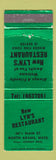 Matchbook Cover - Lyn's Restaurant North Adams MA WEAR