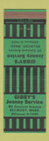 Matchbook Cover - Gibby's Jenney oil gas Belmont MA