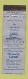 Matchbook Cover - Triangle Lunch Springfield MA WEAR