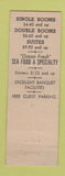 Matchbook Cover - Hotel Puritan Boston MA #2