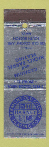 Matchbook Cover - Tremont Old Colony Plating South Boston MA WEAR