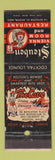 Matchbook Cover - Steuben Restaurant Boston MA The Cave girlie