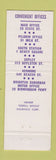 Matchbook Cover - Merchants National Bank Boston MA WEAR