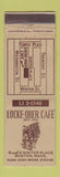 Matchbook Cover - Locke Ober Cafe Boston MA