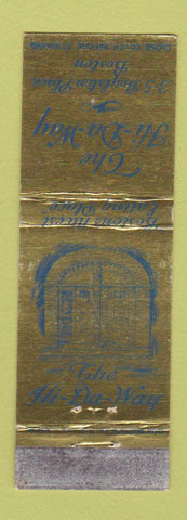 Matchbook Cover - The Hi Da Way Boston MA WORN
