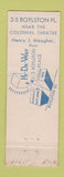 Matchbook Cover - The Hi Da Way Boston MA WORN