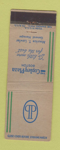 Matchbook Cover - Copley Plaza Hotel Boston MA