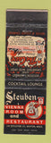 Matchbook Cover - Steuben Restaurant Boston MA The Cave girlie