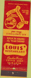 Matchbook Cover - Louis' Restaurant Niagara Falls NY