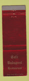 Matchbook Cover - Cafe Budapest Restaurant Boston MA Hungarian WEAR
