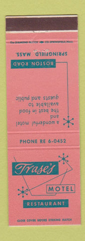 Matchbook Cover - Trase's Motel Restaurant Springfield MA