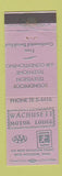 Matchbook Cover - Wachusett Motor Lodge West Boylston MA