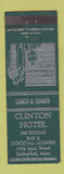 Matchbook Cover - Clinton Hotel Springfield MA