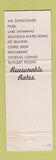 Matchbook Cover - Seven Gables Motel Springfield MA