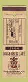Matchbook Cover - Locke Ober Cafe Boston MA