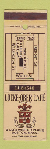 Matchbook Cover - Locke Ober Cafe Boston MA