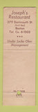 Matchbook Cover - Locke Ober Cafe Boston MA