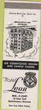 Matchbook Cover - Hotel Leon Hutchinson KS