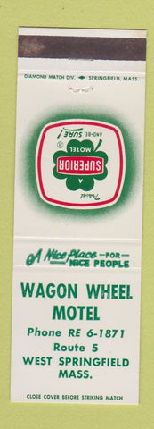 Matchbook Cover - Wagon Wheel Motel West Springfield MA