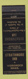 Matchbook Cover - Strathmore Inn Woronoco MA WEAR
