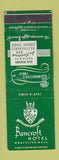 Matchbook Cover - Bancroft Hotel Worcester MA