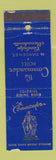 Matchbook Cover - Commander Hotel Cambridge MA WORN