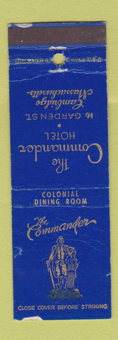 Matchbook Cover - Commander Hotel Cambridge MA WORN