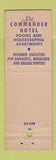 Matchbook Cover - Commander Hotel Cambridge MA WORN