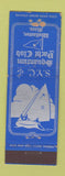 Matchbook Cover - Squantum Yacht Club Wollaston MA Federal WORN