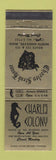 Matchbook Cover - Charles Colony Steak House Reading MA North Andover