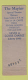 Matchbook Cover - The Mayfair Boston MA WEAR Full Length