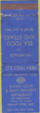 Matchbook Cover - Alamo Court Davy Crockett Resturant Walnut Ridge AR