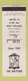 Matchbook Cover - Hillbrook House Westfield MA