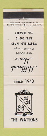 Matchbook Cover - Hillbrook House Westfield MA