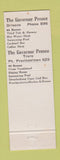 Matchbook Cover - Governor Prence Motor Lodges Orleans Truro MA