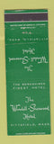 Matchbook Cover - Wendell Sherwood Hotel Pittsfield MA WEAR
