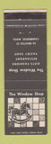 Matchbook Cover - The Window Shop Cambridge MA