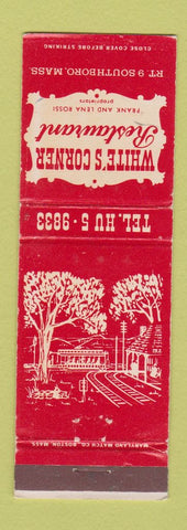 Matchbook Cover - White's Corner Restaurant Southboro MA WEAR
